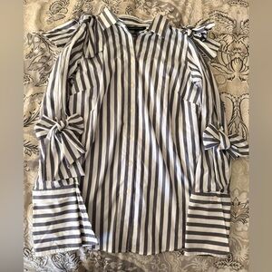 Banana Republic Women’s striped button up with bows